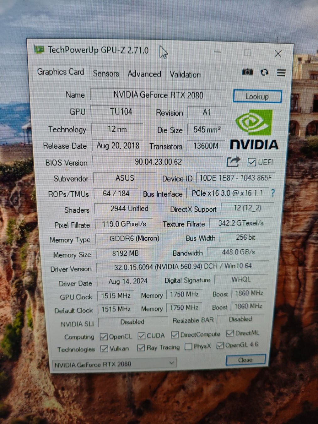 ASUS ROG Strix NVIDIA RTX 2080 2
