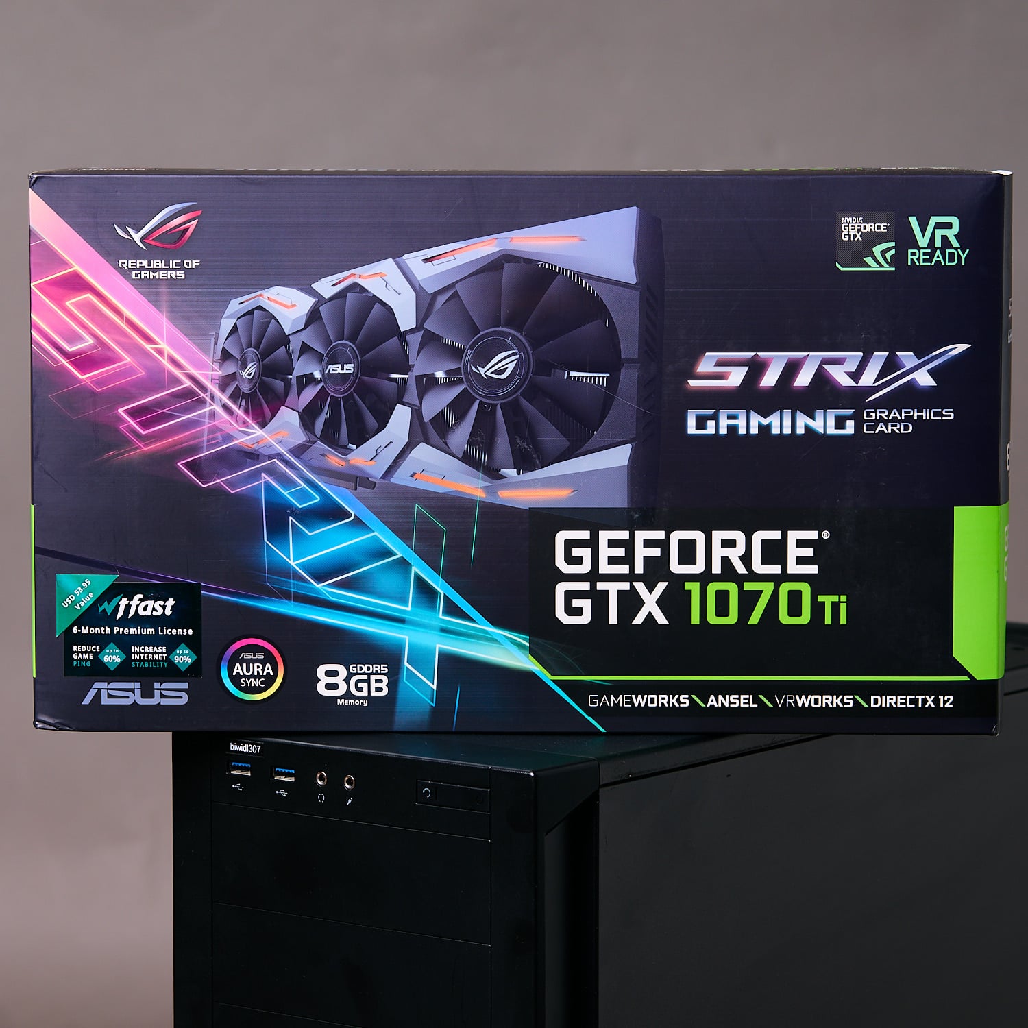Intel Core i7-9700K, 32GB DDR4 RAM, GTX 1070 Ti 8GB 5